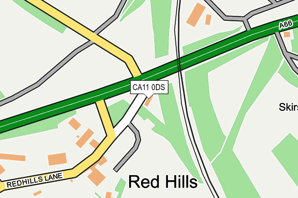 CA11 0DS map - OS OpenMap – Local (Ordnance Survey)