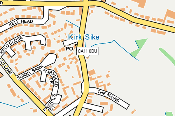 CA11 0DU map - OS OpenMap – Local (Ordnance Survey)