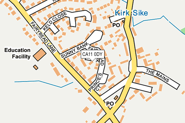 CA11 0DY map - OS OpenMap – Local (Ordnance Survey)