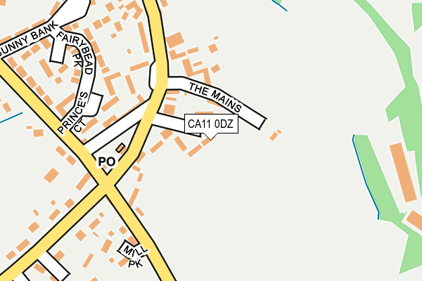 CA11 0DZ map - OS OpenMap – Local (Ordnance Survey)