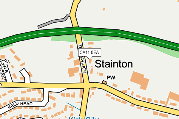 CA11 0EA map - OS OpenMap – Local (Ordnance Survey)