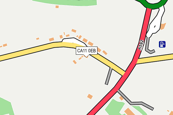 CA11 0EB map - OS OpenMap – Local (Ordnance Survey)