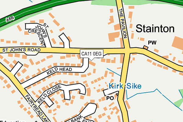 CA11 0EG map - OS OpenMap – Local (Ordnance Survey)