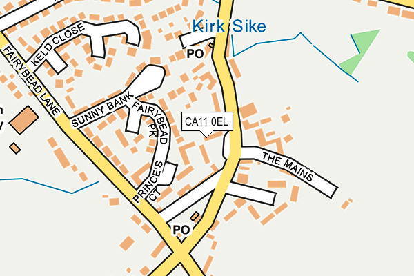 CA11 0EL map - OS OpenMap – Local (Ordnance Survey)