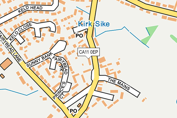 CA11 0EP map - OS OpenMap – Local (Ordnance Survey)