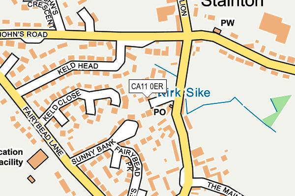 CA11 0ER map - OS OpenMap – Local (Ordnance Survey)