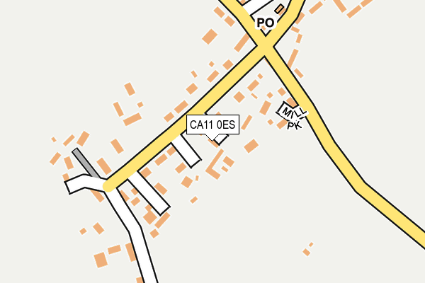 CA11 0ES map - OS OpenMap – Local (Ordnance Survey)