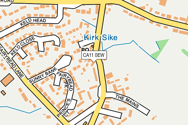 CA11 0EW map - OS OpenMap – Local (Ordnance Survey)