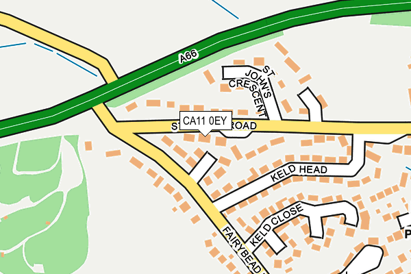CA11 0EY map - OS OpenMap – Local (Ordnance Survey)