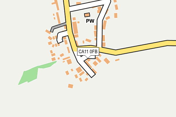 CA11 0FB map - OS OpenMap – Local (Ordnance Survey)