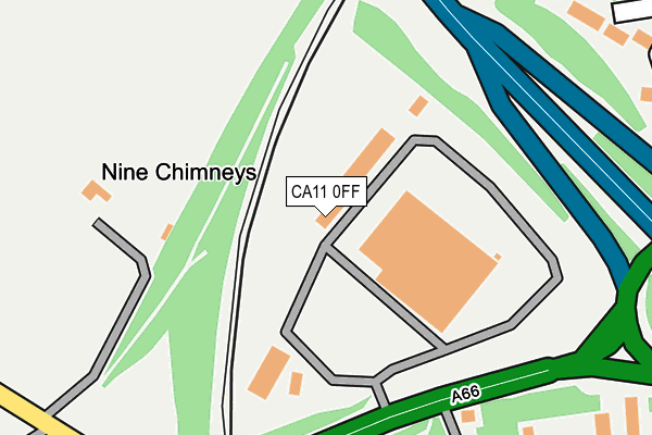 CA11 0FF map - OS OpenMap – Local (Ordnance Survey)