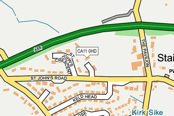 CA11 0HD map - OS OpenMap – Local (Ordnance Survey)