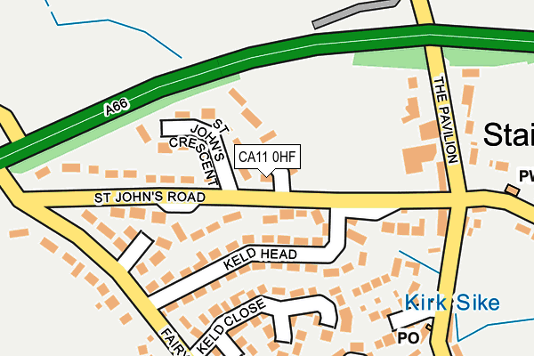 CA11 0HF map - OS OpenMap – Local (Ordnance Survey)