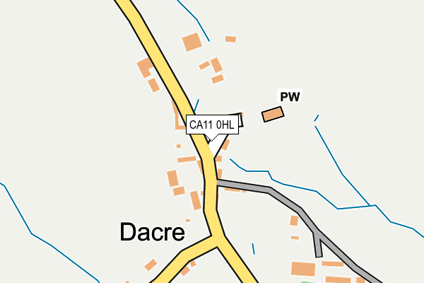 CA11 0HL map - OS OpenMap – Local (Ordnance Survey)