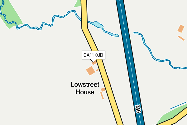CA11 0JD map - OS OpenMap – Local (Ordnance Survey)