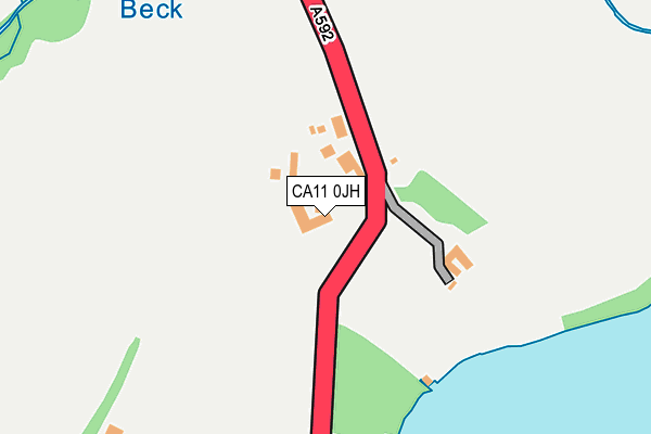 CA11 0JH map - OS OpenMap – Local (Ordnance Survey)