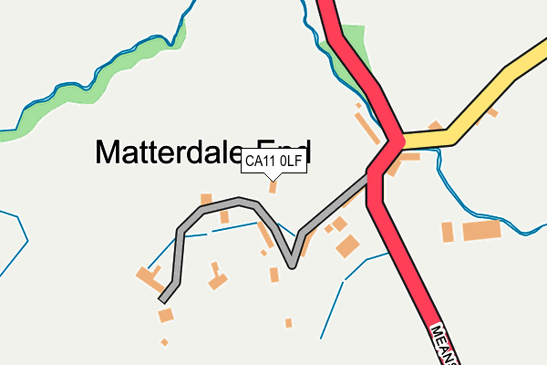 CA11 0LF map - OS OpenMap – Local (Ordnance Survey)