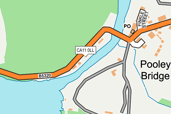 CA11 0LL map - OS OpenMap – Local (Ordnance Survey)