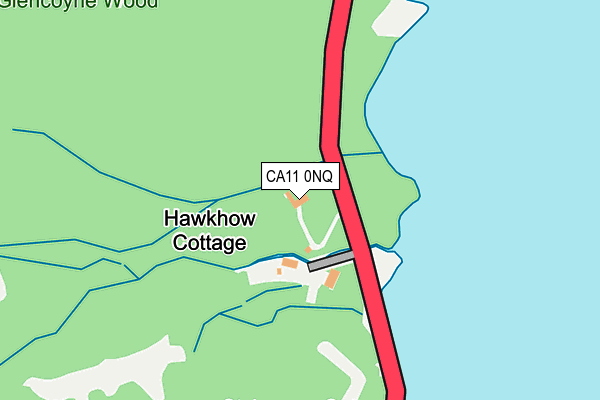 CA11 0NQ map - OS OpenMap – Local (Ordnance Survey)