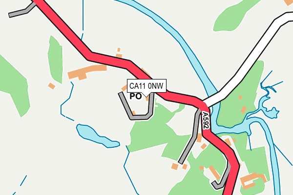 CA11 0NW map - OS OpenMap – Local (Ordnance Survey)