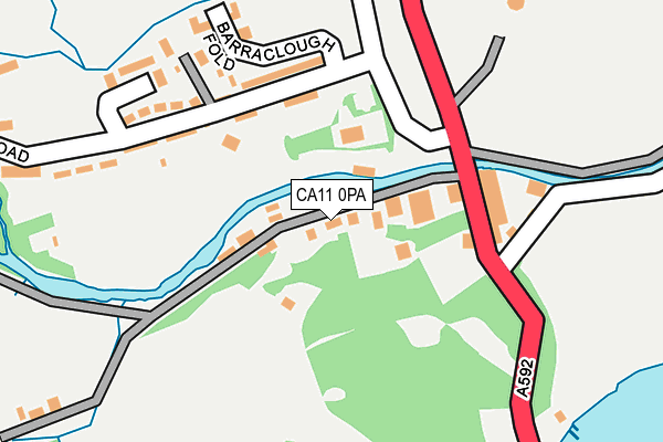 CA11 0PA map - OS OpenMap – Local (Ordnance Survey)