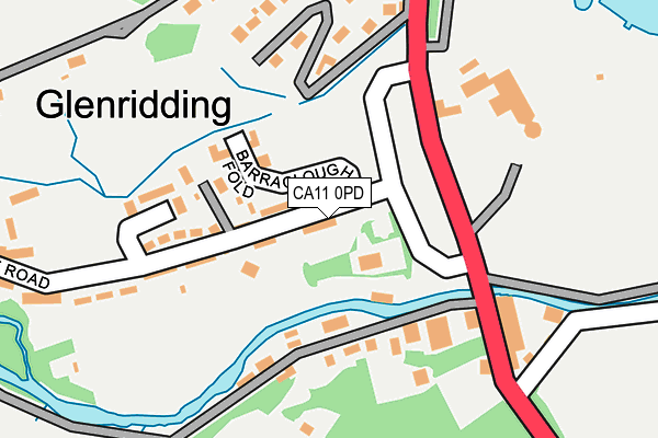 CA11 0PD map - OS OpenMap – Local (Ordnance Survey)