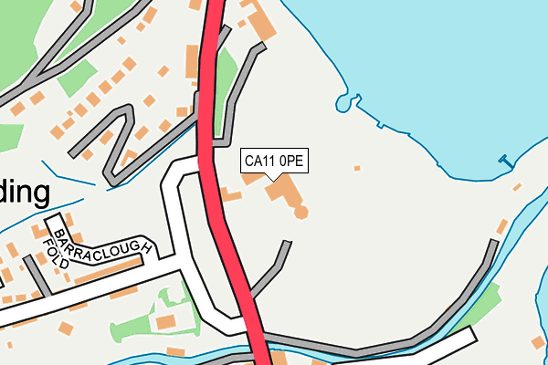 CA11 0PE map - OS OpenMap – Local (Ordnance Survey)