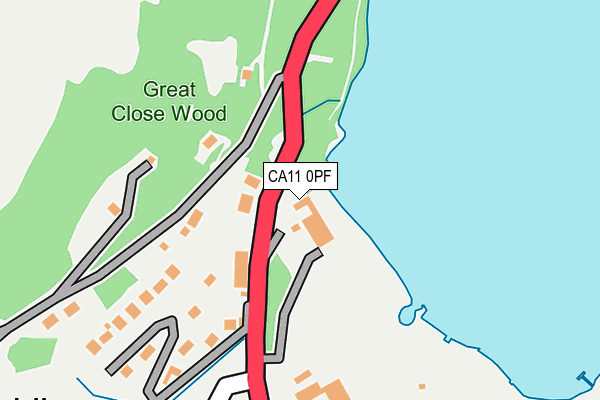 CA11 0PF map - OS OpenMap – Local (Ordnance Survey)