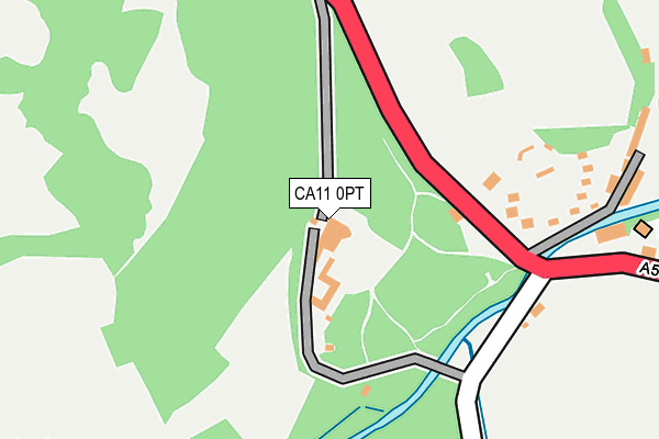 CA11 0PT map - OS OpenMap – Local (Ordnance Survey)