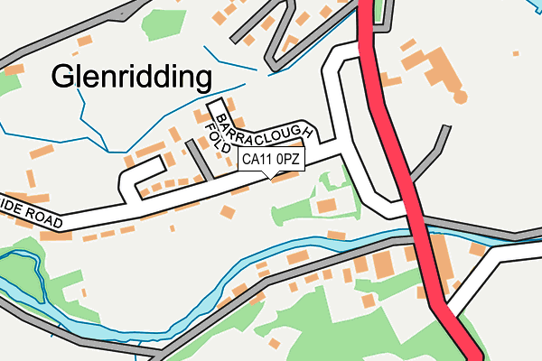 CA11 0PZ map - OS OpenMap – Local (Ordnance Survey)