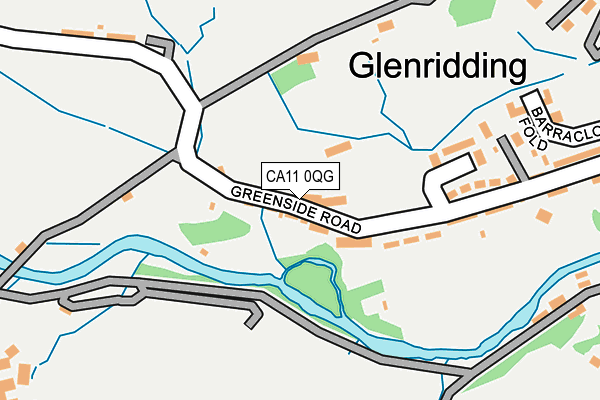 CA11 0QG map - OS OpenMap – Local (Ordnance Survey)