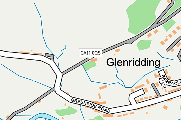 CA11 0QS map - OS OpenMap – Local (Ordnance Survey)