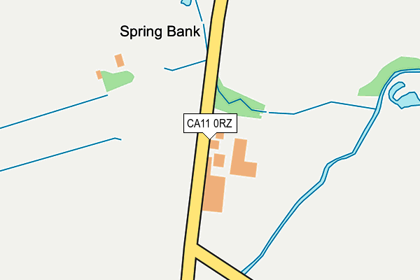 CA11 0RZ map - OS OpenMap – Local (Ordnance Survey)