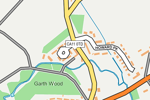 CA11 0TD map - OS OpenMap – Local (Ordnance Survey)