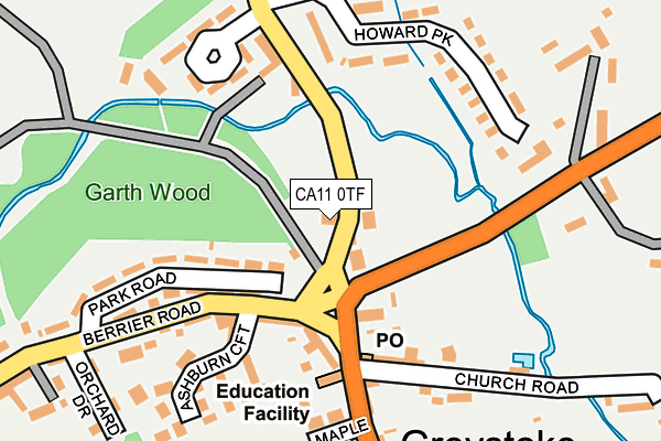 CA11 0TF map - OS OpenMap – Local (Ordnance Survey)