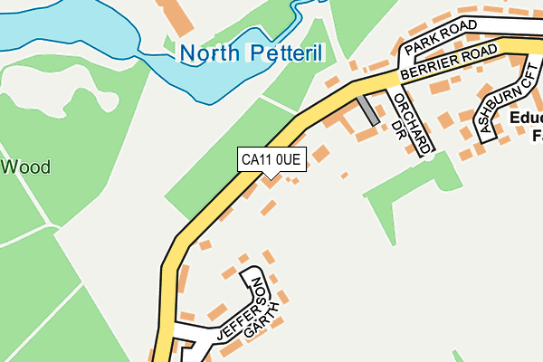 CA11 0UE map - OS OpenMap – Local (Ordnance Survey)