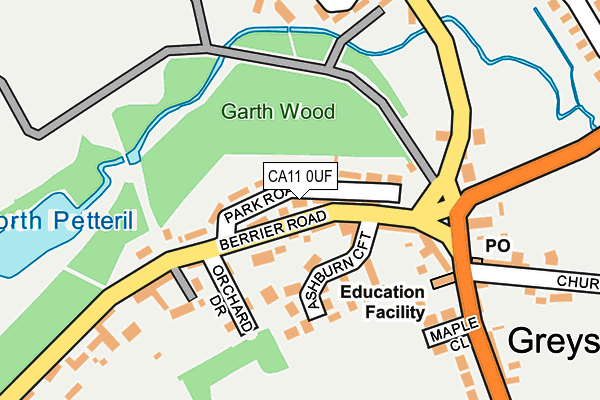 CA11 0UF map - OS OpenMap – Local (Ordnance Survey)