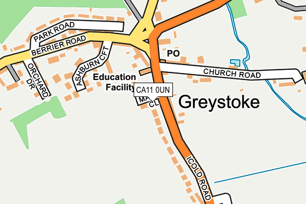 CA11 0UN map - OS OpenMap – Local (Ordnance Survey)