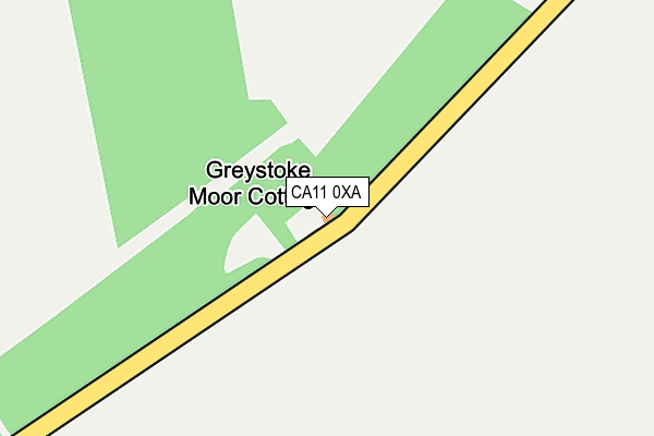 CA11 0XA map - OS OpenMap – Local (Ordnance Survey)