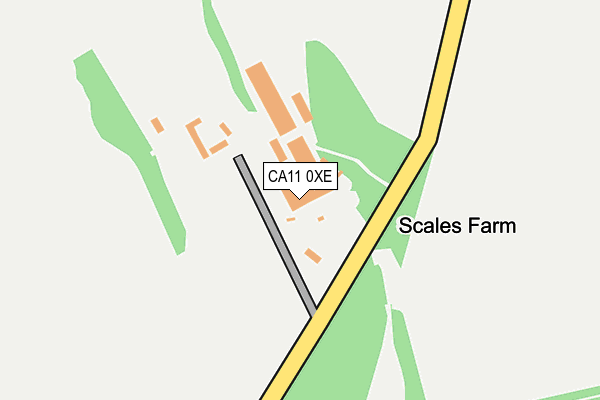 CA11 0XE map - OS OpenMap – Local (Ordnance Survey)