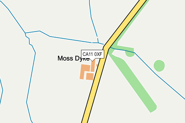 CA11 0XF map - OS OpenMap – Local (Ordnance Survey)