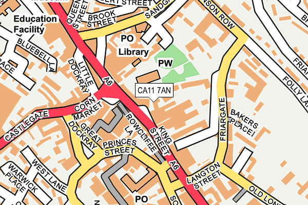 CA11 7AN map - OS OpenMap – Local (Ordnance Survey)