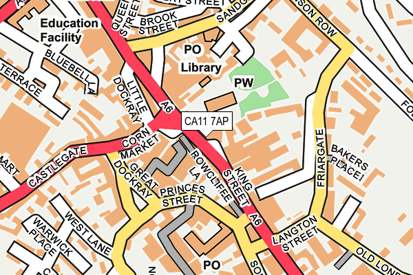 CA11 7AP map - OS OpenMap – Local (Ordnance Survey)