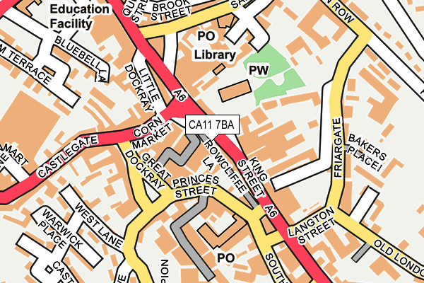 CA11 7BA map - OS OpenMap – Local (Ordnance Survey)