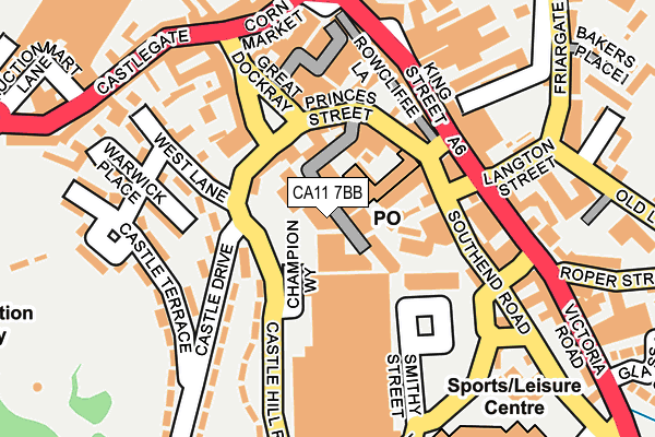 CA11 7BB map - OS OpenMap – Local (Ordnance Survey)