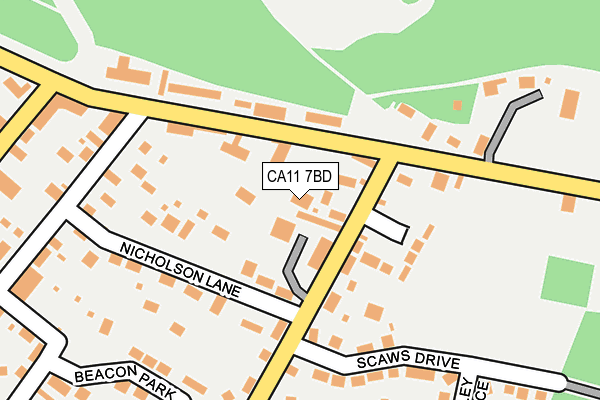 CA11 7BD map - OS OpenMap – Local (Ordnance Survey)