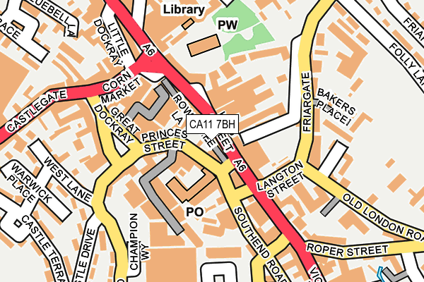 CA11 7BH map - OS OpenMap – Local (Ordnance Survey)