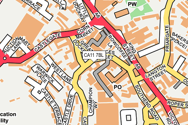 CA11 7BL map - OS OpenMap – Local (Ordnance Survey)