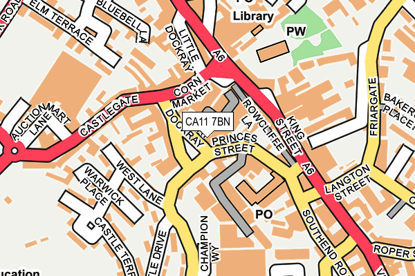 CA11 7BN map - OS OpenMap – Local (Ordnance Survey)