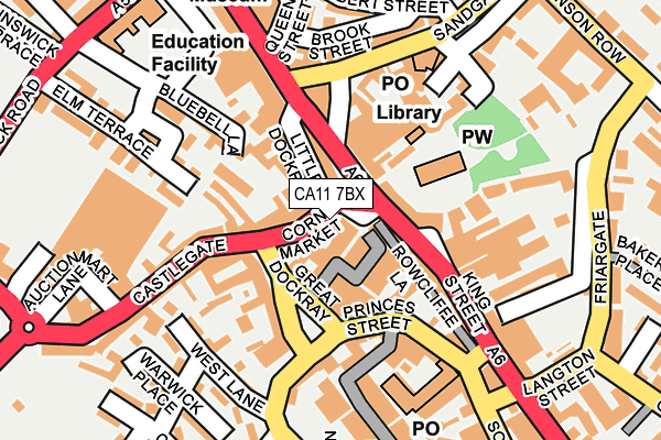 CA11 7BX map - OS OpenMap – Local (Ordnance Survey)